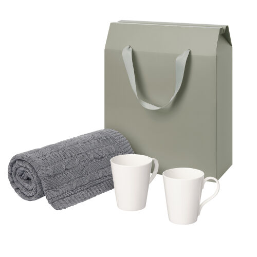 Подарочный набор Vesta, Fado, серый в коробке-пакете (две фарфор 1