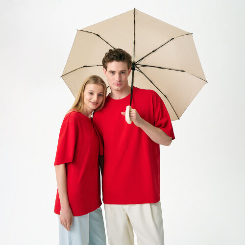 Зонт складной Азимут (Azimut), бежевый 5