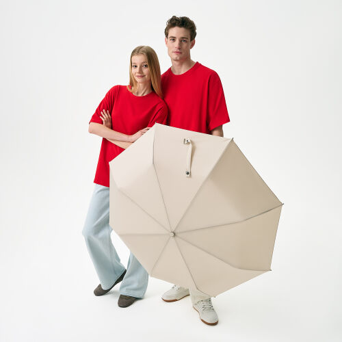 Зонт складной Азимут (Azimut), бежевый 6