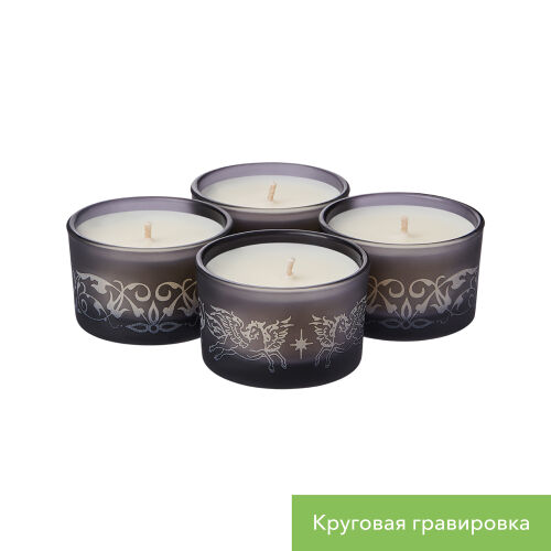 Набор ароматических свечей Sento, серый 5