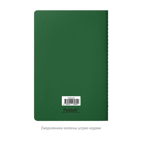 Блокнот Alpha slim, зеленый 3