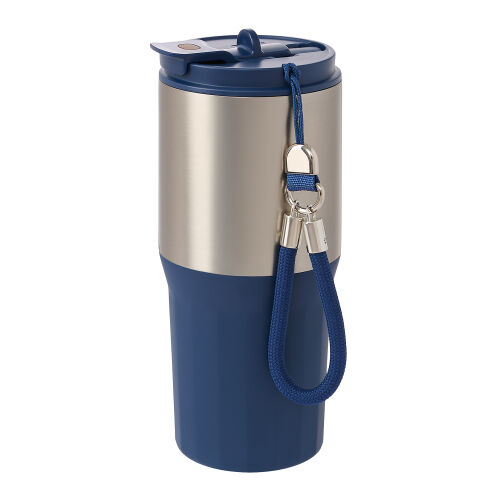 Термокружка вакуумная Авеню (Avenue), синяя 4