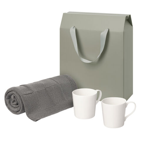 Подарочный набор Siena, Cella, серый в коробке-пакете (две фарфо 1