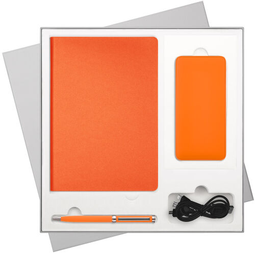 Подарочная коробка без ложемента для ежедневника, ручки и аккуму 7