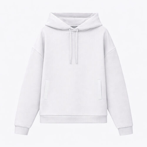 Худи релакс унисекс Баланс (Balance), с начесом, белый, размер 3XL/4XL