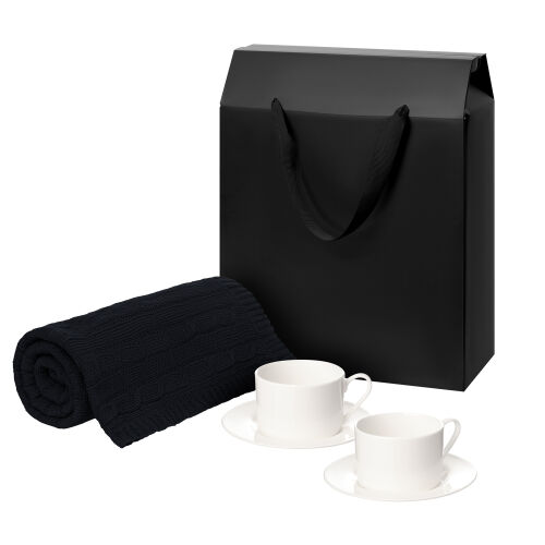 Подарочный набор Mokko, Fado, темно-синий в черной коробке-пакет 1