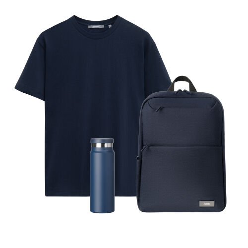 Набор с одеждой Крис (KRIS) (футболка, рюкзак, бутылка),синий, X 1