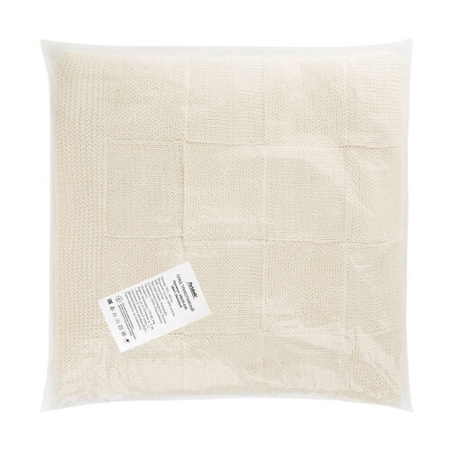 Плед Cella вязаный, бежевый (без подарочной коробки) 3