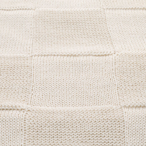 Плед Cella вязаный, бежевый (без подарочной коробки) 6