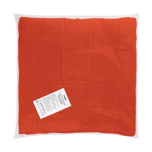 Плед Cella вязаный, оранжевый (без подарочной коробки) 6