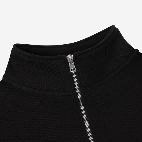 Толстовка на молнии унисекс Флоу (Flow), черная, размер 3XL/4XL 5
