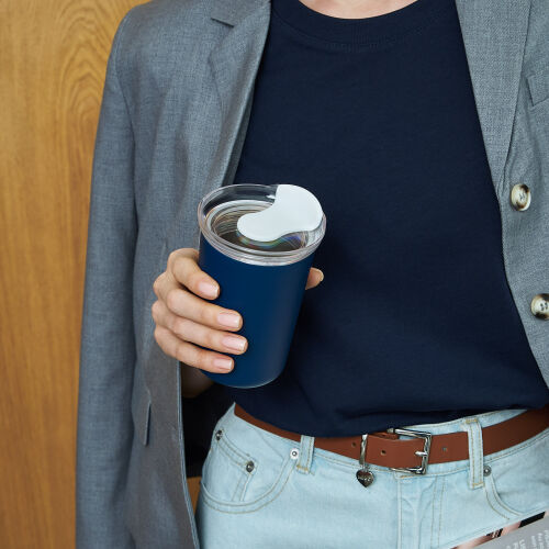 Термокружка вакуумная Страда (Strada), синяя 4