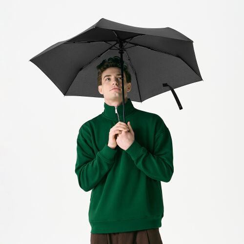 Зонт складной Филтон (Filton), черный с системой безопасности (S 5