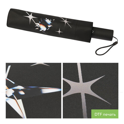 Зонт складной Filton, черный 1