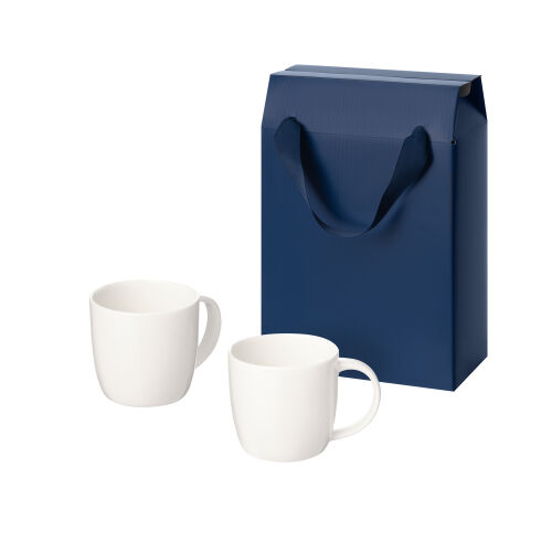Подарочный набор Dafna в коробке-пакете (две фарфоровых кружки) 1