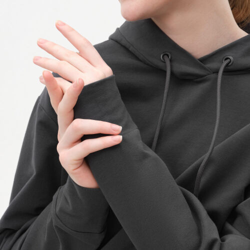 Худи с капюшоном, унисекс ALEX антрацит, размер M 6