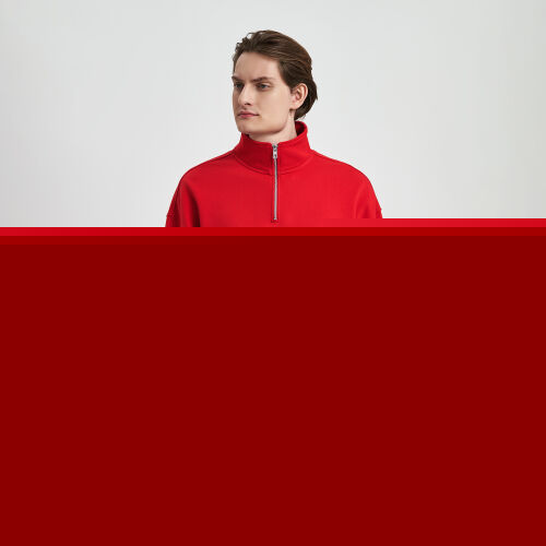 Толстовка на молнии унисекс Флоу (Flow), красная, размер 5XL/6XL