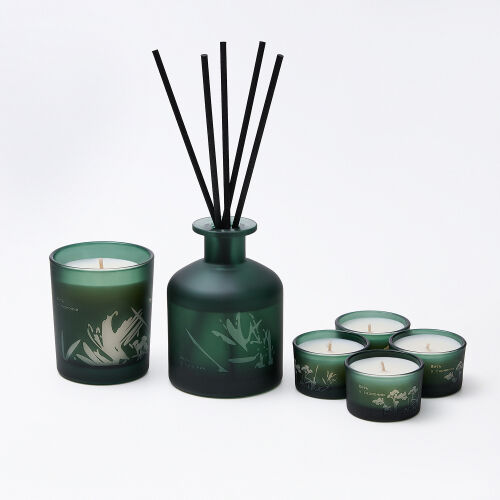 Набор ароматических свечей Сенто (Sento), зеленый 7