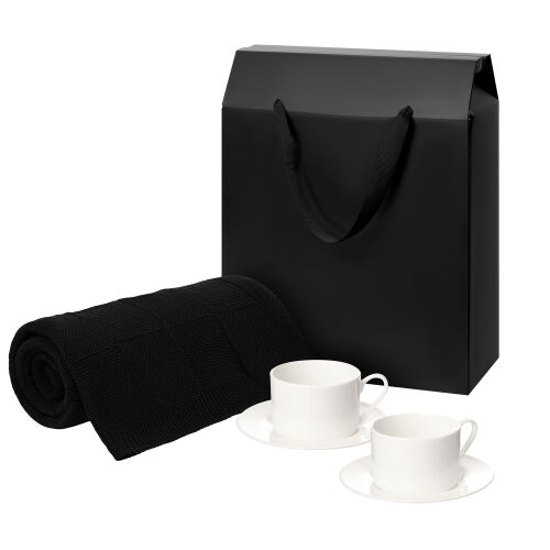 Подарочный набор Mokko, Сella, черный в коробке-пакете (две чайн 1