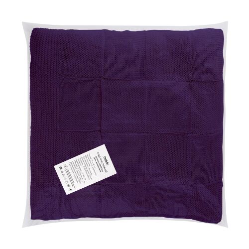 Плед Cella вязаный, фиолетовый (без подарочной коробки) 5