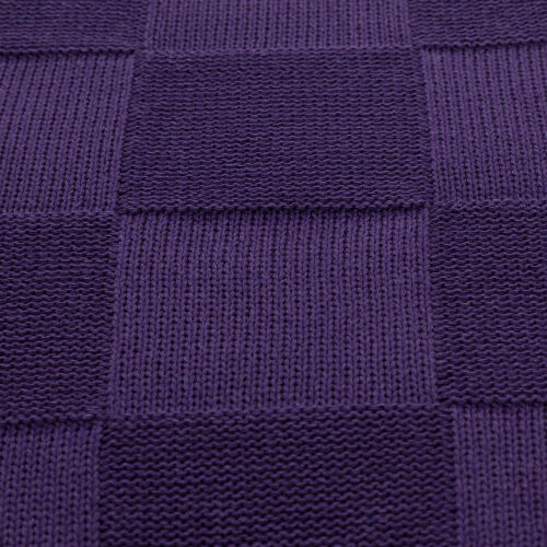 Плед Cella вязаный, фиолетовый (без подарочной коробки) 6