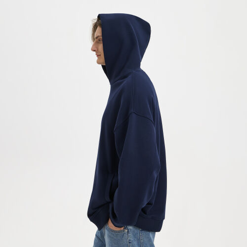 Худи оверсайз унисекс Фьюжн (Fusion), темно-синий, размер 2XS 6