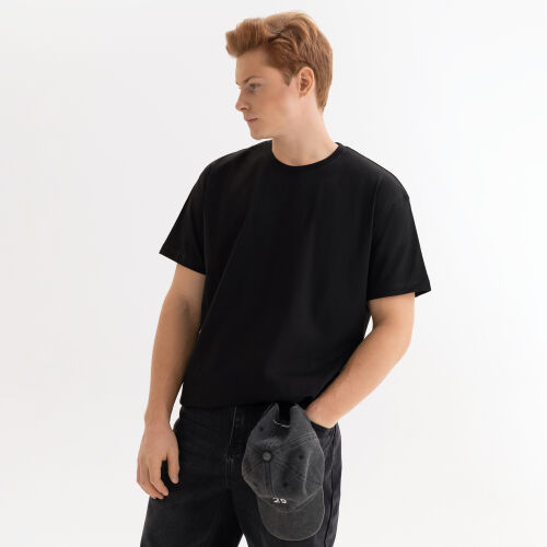 Футболка унисекс Крис (Kris), 150 гр., черная, размер XS 1
