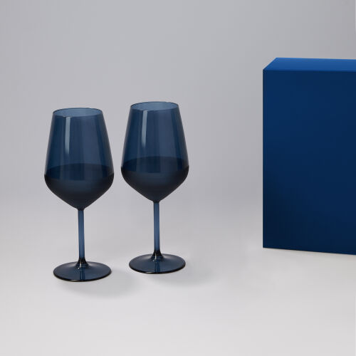 Подарочный набор 2 бокала для вина Сапфир (Sapphire) в синей кор 1