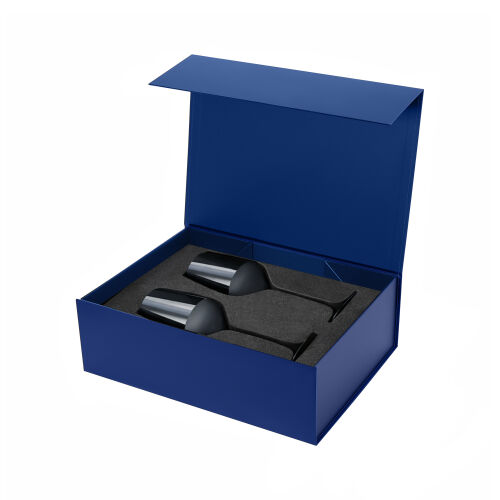 Подарочный набор 2 бокала для вина Сапфир (Sapphire) в синей кор 3