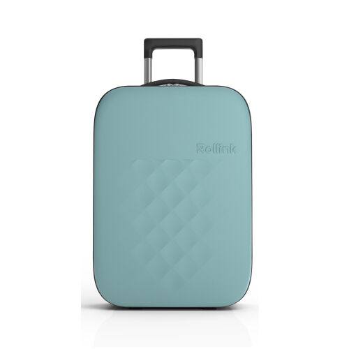 Чемодан складной Rollink Vega II 55x40x20 см, 2 колеса, бирюзовы 19