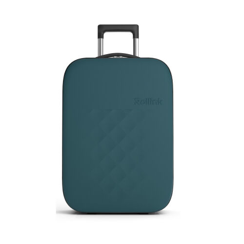 Чемодан складной Rollink Vega II 55x40x20 см, 2 колеса, сине-зел 8