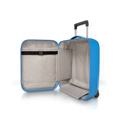 Чемодан складной Rollink Aura 55x40x20 см, 2 колеса, синий 14
