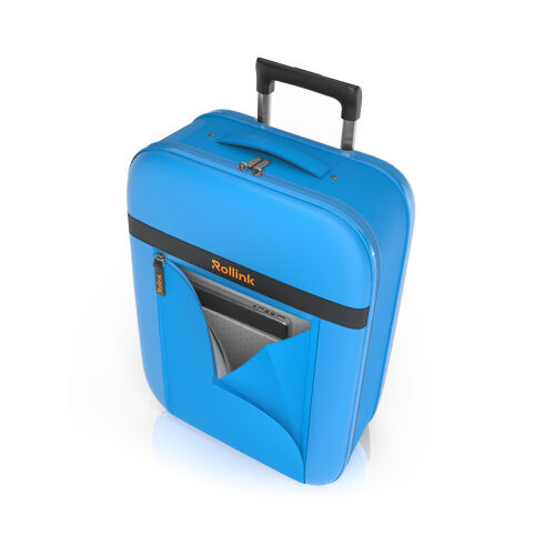 Чемодан складной Rollink Aura 55x40x20 см, 2 колеса, синий 9