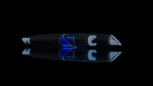 Перьевая ручка PININFARINA PF Two BLUE 7 Перьевая ручка PININFARINA PF Two BLUE 7