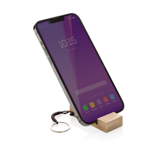 Бамбуковая мини-подставка для телефона Standkey с кольцом для кл 3 Бамбуковая мини-подставка для телефона Standkey с кольцом для кл 3