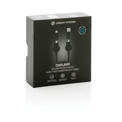 Кабель 6-в-1 Urban Vitamin Oakland из переработанного пластика R 6