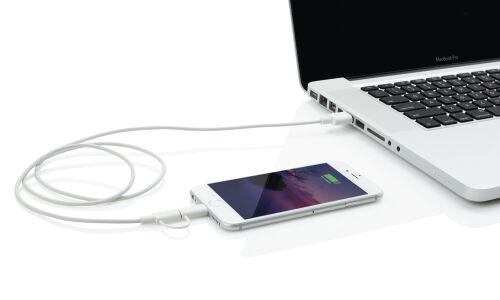 Кабель «2 в 1» с лицензированным MFi разъемом Apple Lightning 4 Кабель «2 в 1» с лицензированным MFi разъемом Apple Lightning 4