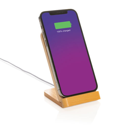 Док-станция Bamboo FSC® для беспроводной зарядки, 5 Вт 2