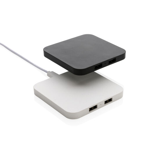 Беспроводная док-станция из переработанного пластика RCS с USB-п 2 Беспроводная док-станция из переработанного пластика RCS с USB-п 2