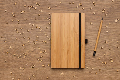 Блокнот с вечным карандашом Bamboo FSC® 3 Блокнот с вечным карандашом Bamboo FSC® 3