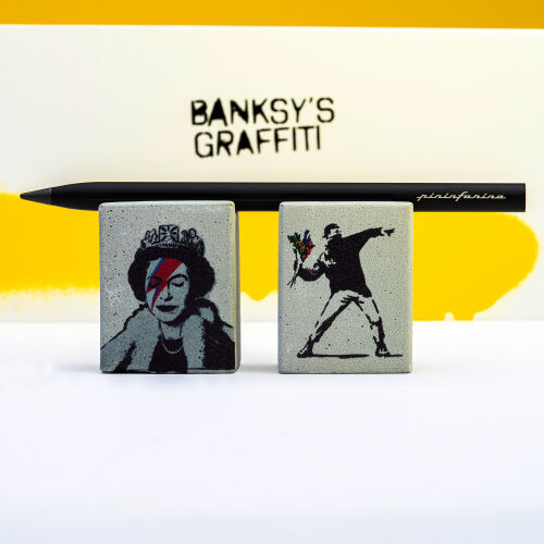 Набор Pininfarina Banksy Lizzy Stardust: карандаш SMART с бетонн 6 Набор Pininfarina Banksy Lizzy Stardust: карандаш SMART с бетонн 6