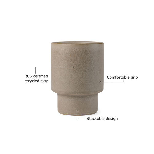 Стакан VINGA Nagano pure из керамики RCS, 300 мл 3