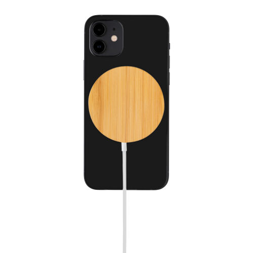 Магнитное устройство для беспроводной зарядки Bamboo, 10 Вт 5 Магнитное устройство для беспроводной зарядки Bamboo, 10 Вт 5