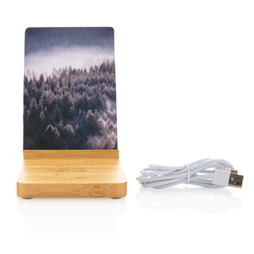Док-станция для беспроводной зарядки с фоторамкой Bamboo, 5 Вт 5 Док-станция для беспроводной зарядки с фоторамкой Bamboo, 5 Вт 5