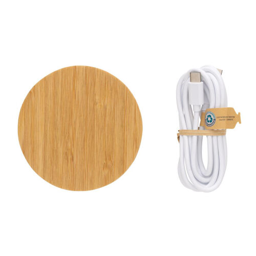 Док-станция Bamboo FSC® для беспроводной зарядки, 15 Вт 5 Док-станция Bamboo FSC® для беспроводной зарядки, 15 Вт 5