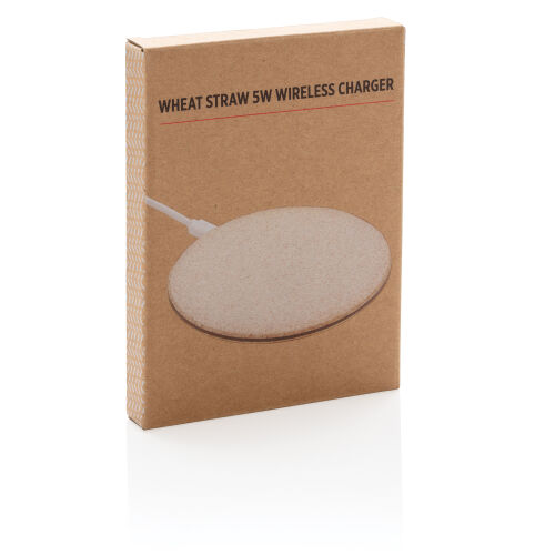 Док-станция для беспроводной зарядки Wheat Straw, 5 Вт 7