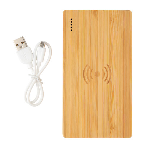 Экологичный внешний аккумулятор Bamboo, 4000 mAh 2 Экологичный внешний аккумулятор Bamboo, 4000 mAh 2