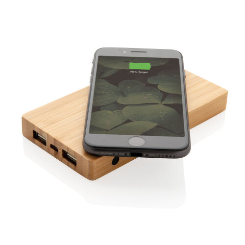 Экологичный внешний аккумулятор Bamboo, 4000 mAh 5 Экологичный внешний аккумулятор Bamboo, 4000 mAh 5