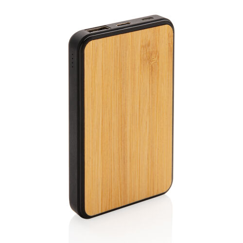 Бамбуковый карманный внешний аккумулятор Fashion, 5000 mAh 2
