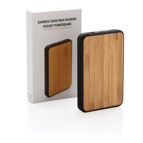 Бамбуковый карманный внешний аккумулятор Fashion, 5000 mAh 9